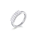 Eloise Emerald Diamond Wedding Ring