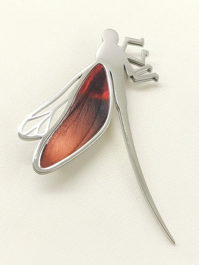 Ena Brown Dragonfly Brooch