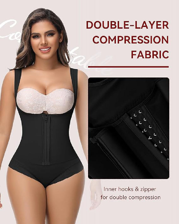 Fajas Colombianas Tummy Control Waist Trainer Open Bust Girdle Shapewear - By Qivii