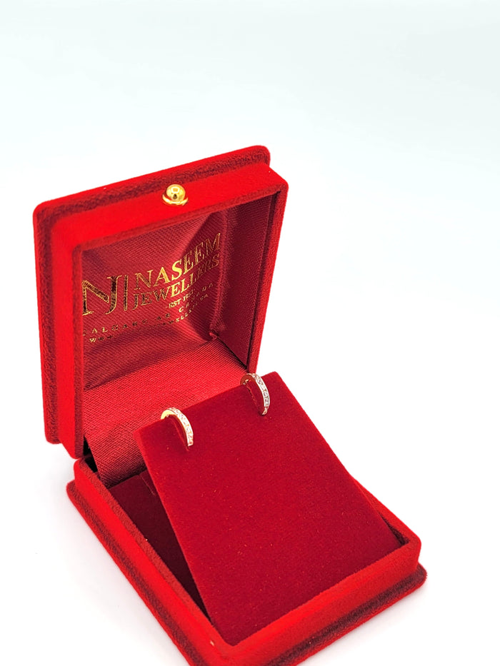 Fancy Gold CZ Hoops-Balis