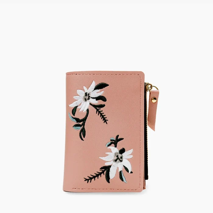 Fleur | Embroidered Wallet  - By Qivii