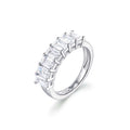 Fleur Emerald Diamond Wedding Ring
