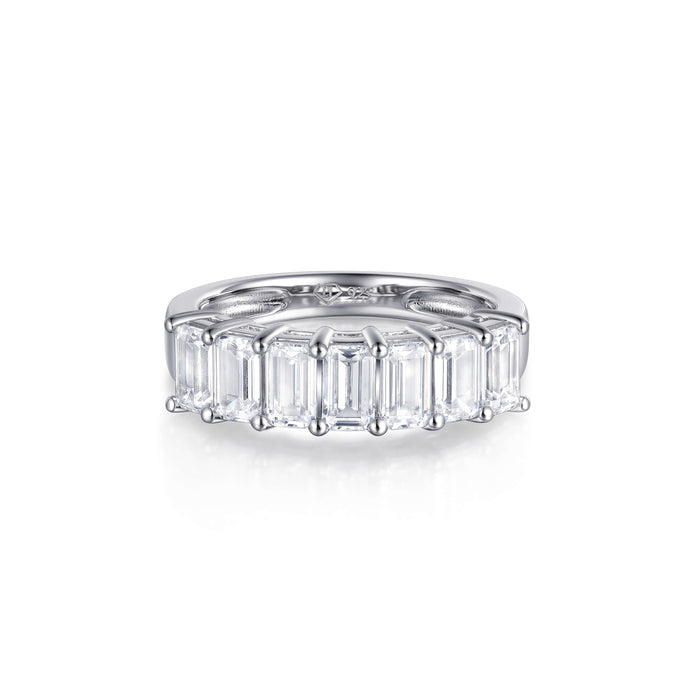 Fleur Emerald Diamond Wedding Ring