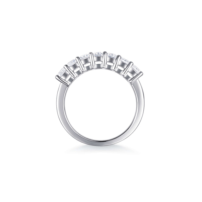 Fleur Emerald Diamond Wedding Ring