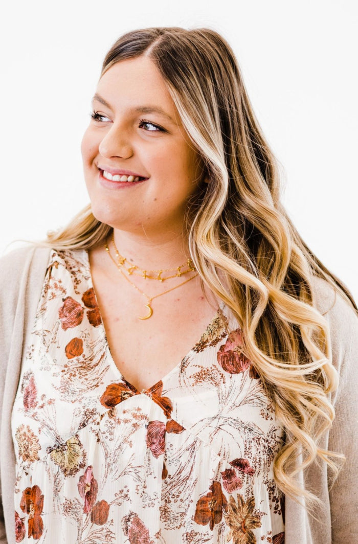 Freya Moon + Stars Necklace