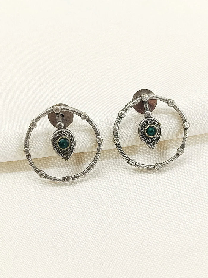 Fulki Green Oxidized Tops