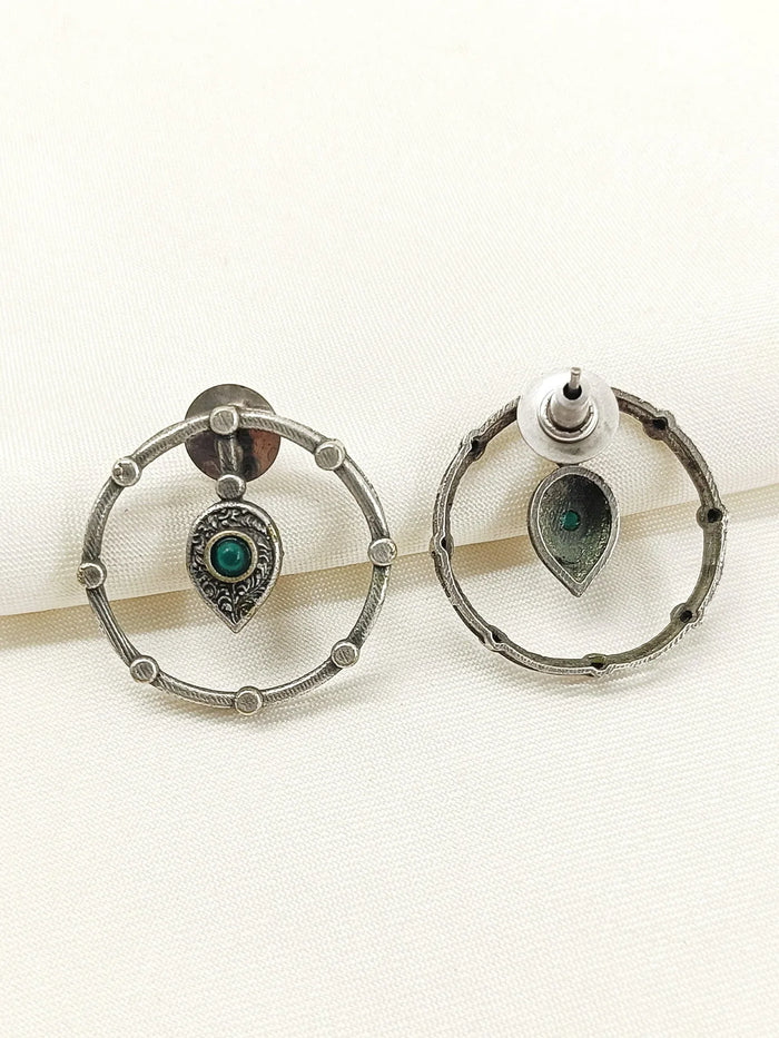 Fulki Green Oxidized Tops
