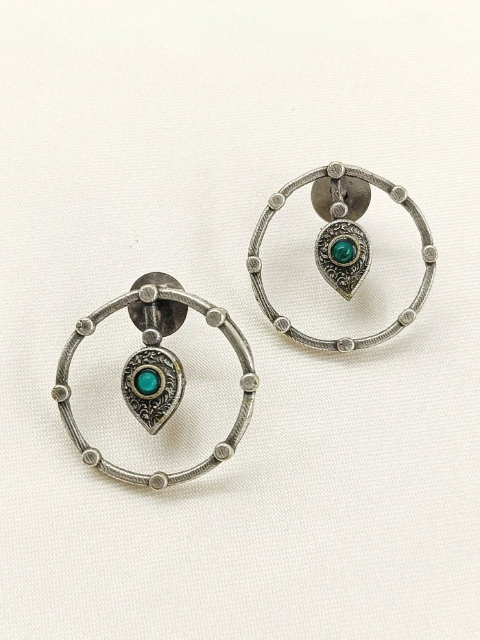 Fulki Green Oxidized Tops