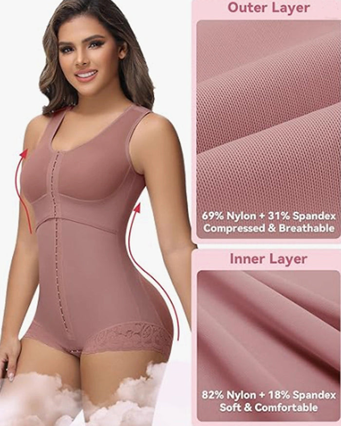 Full Bust Butt Lifting Post Surgery Body Shaper - By Qivii