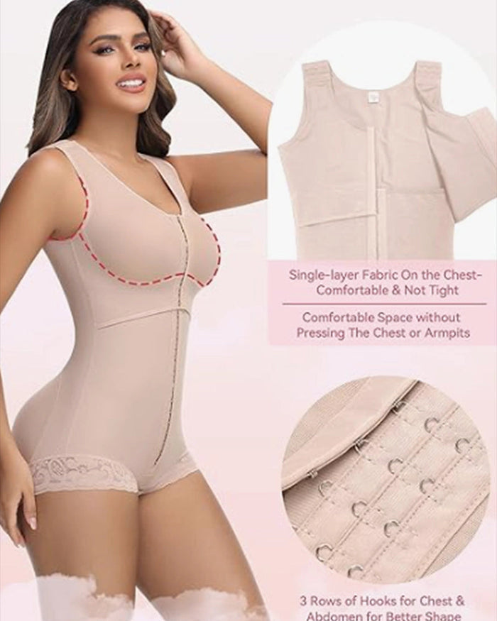 Full Bust Butt Lifting Post Surgery Body Shaper - By Qivii