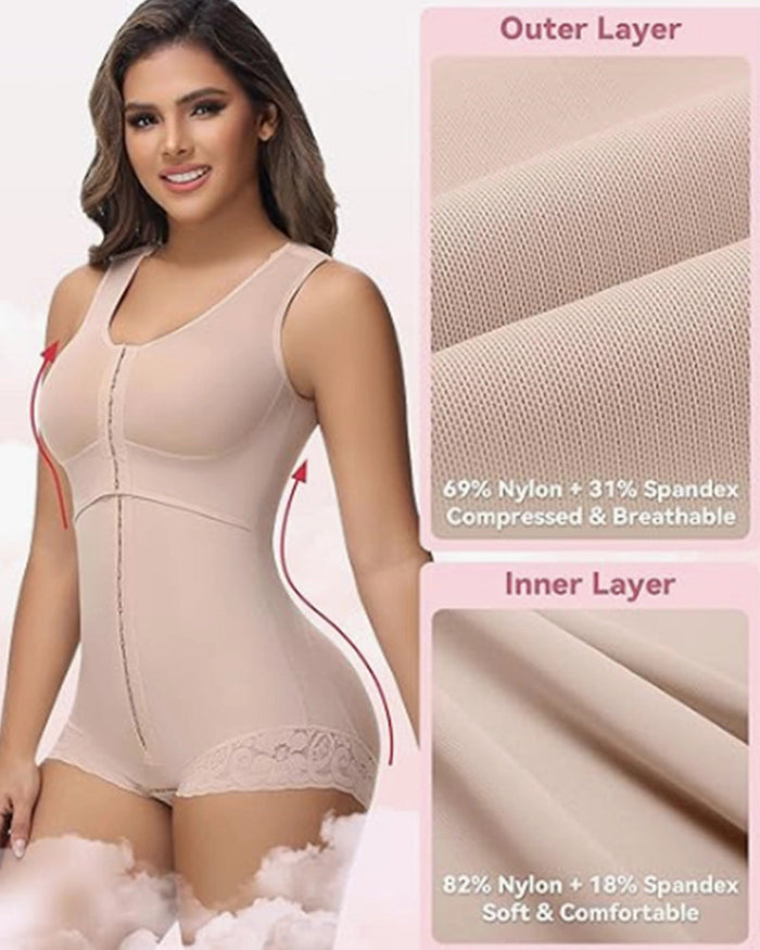 Full Bust Butt Lifting Post Surgery Body Shaper - By Qivii