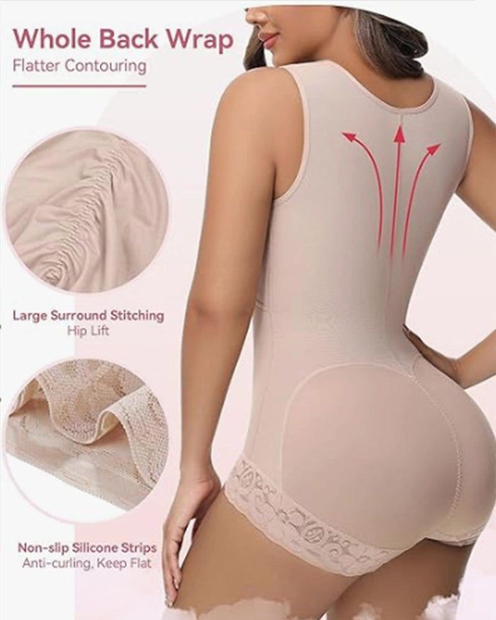 Full Bust Butt Lifting Post Surgery Body Shaper - By Qivii