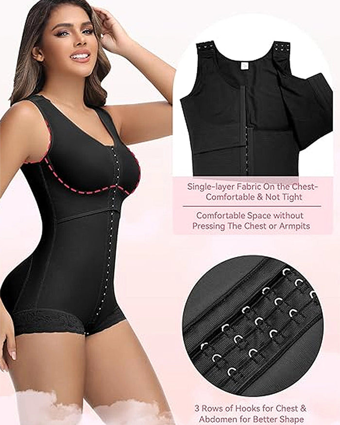 Full Bust Butt Lifting Post Surgery Body Shaper - By Qivii