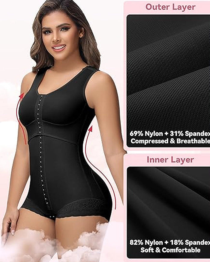 Full Bust Butt Lifting Post Surgery Body Shaper - By Qivii