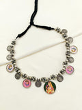 Gemi Multi Colour Oxidized Neckpiece