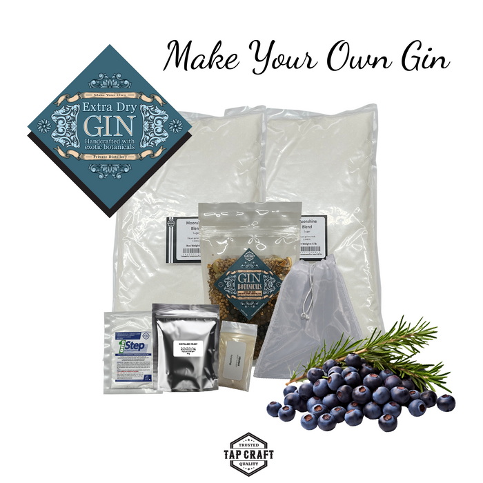 Gin Recipe Kit - Sugar Wash Ingredients Recipe Kit