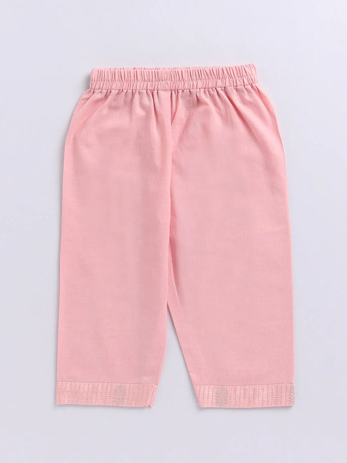 Girl's' Pink Ethnic Combo Set