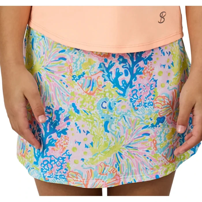 Girls' UV Skort Festive Floral