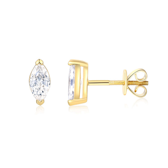 Giselle Ct Marquise Diamond Studs