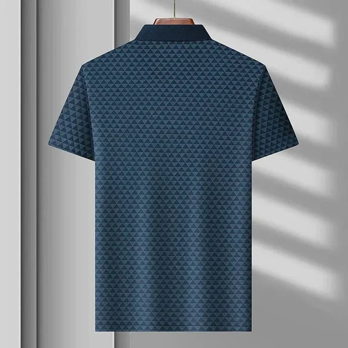 Glacier Grid Polo Shirt  - By Qivii