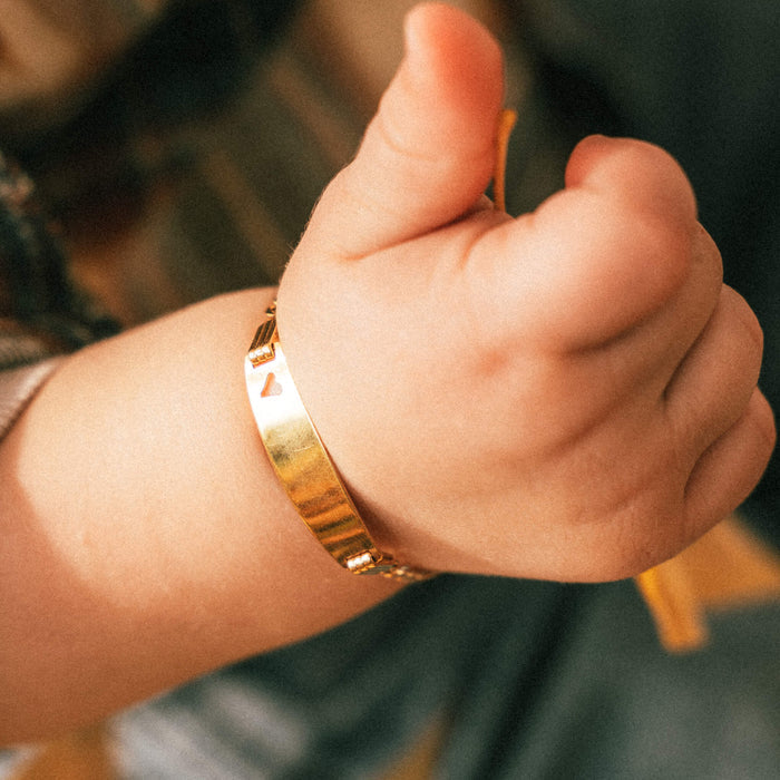 Gold Baby ID Bracelets