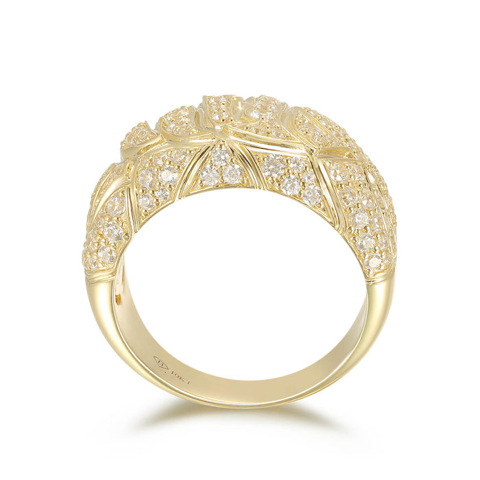 Grooved stone ring