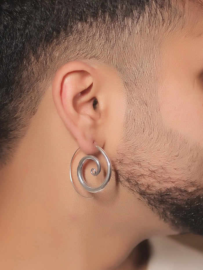 Hema Silver Western Earrings