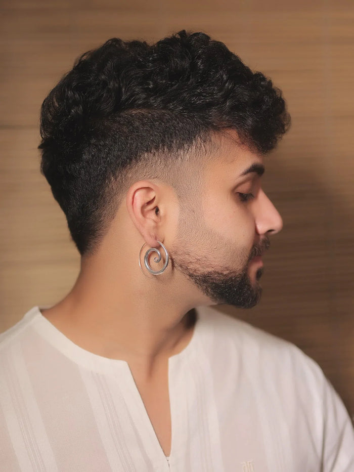 Hema Silver Western Earrings