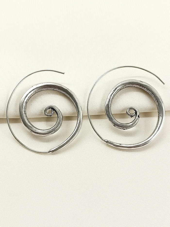 Hema Silver Western Earrings