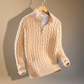 Henry Prestige Cable Knit Sweater  - By Qivii