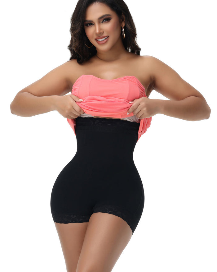 High Waist Seamless Shaping Shorts With Detachable Strap - By Qivii