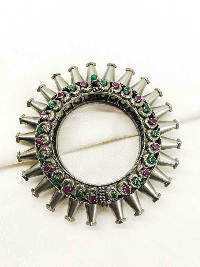 Hridya R&G Oxidized Kada