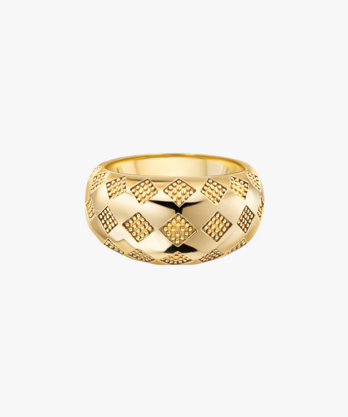 ICONIC PLAID RING