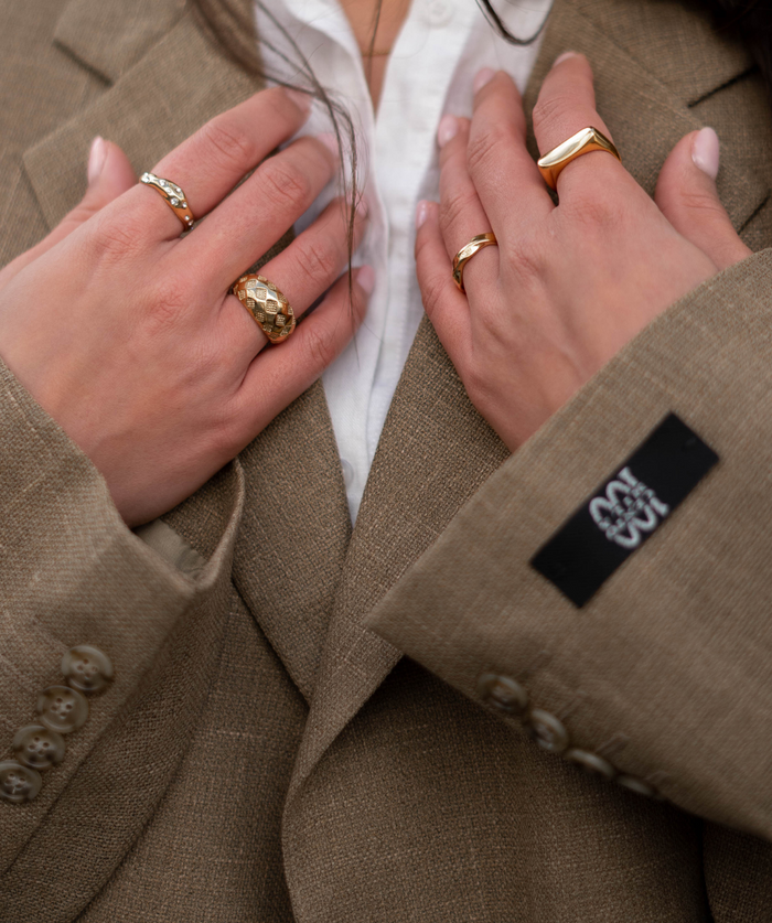 ICONIC PLAID RING