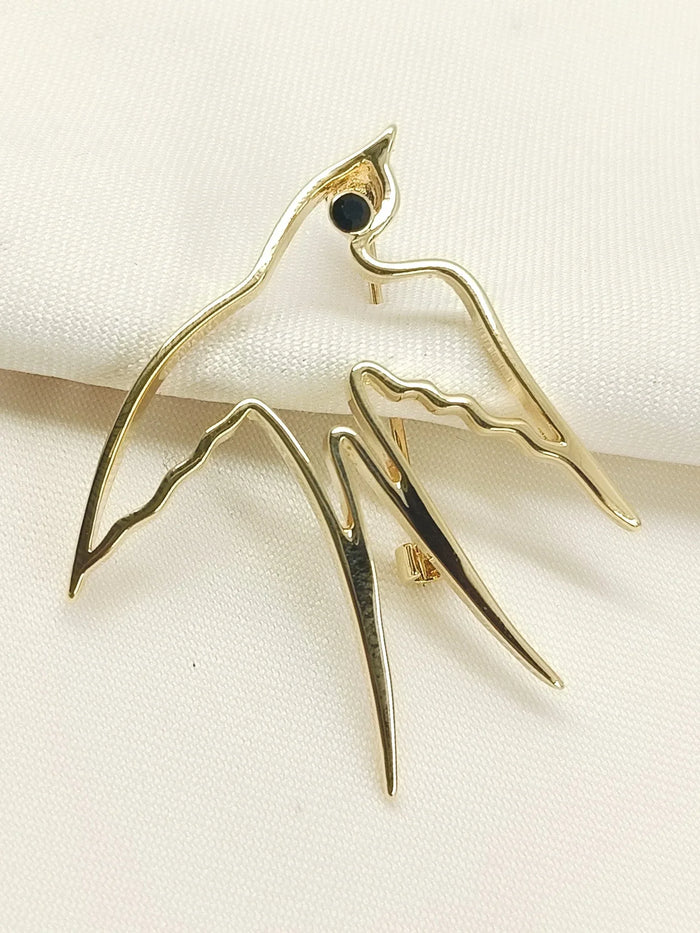 Ilina Golden Bird Brooch