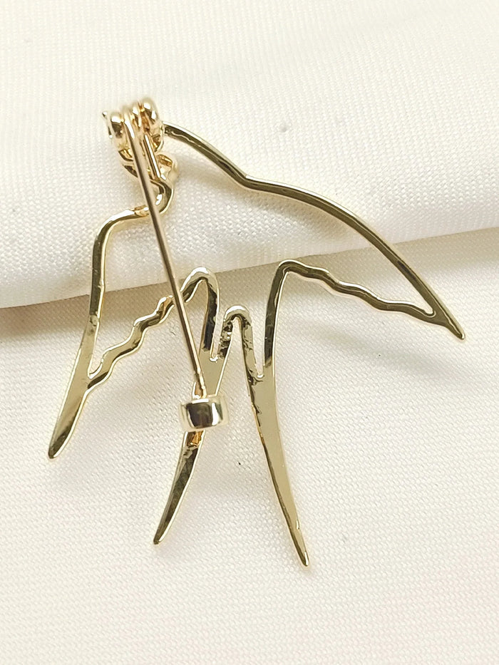Ilina Golden Bird Brooch