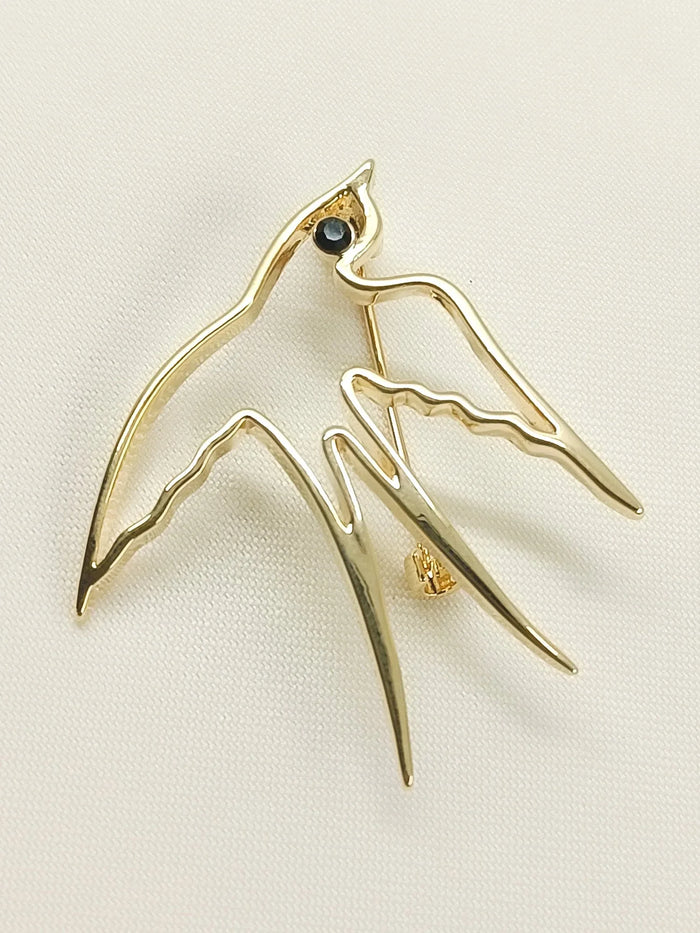 Ilina Golden Bird Brooch