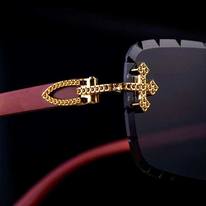 Imperium Rimless Retro Shades  - By Qivii