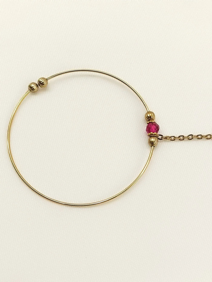 Ipshita Pink Antique Nath