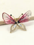 Janiyah Majenta Butterfly Brooch