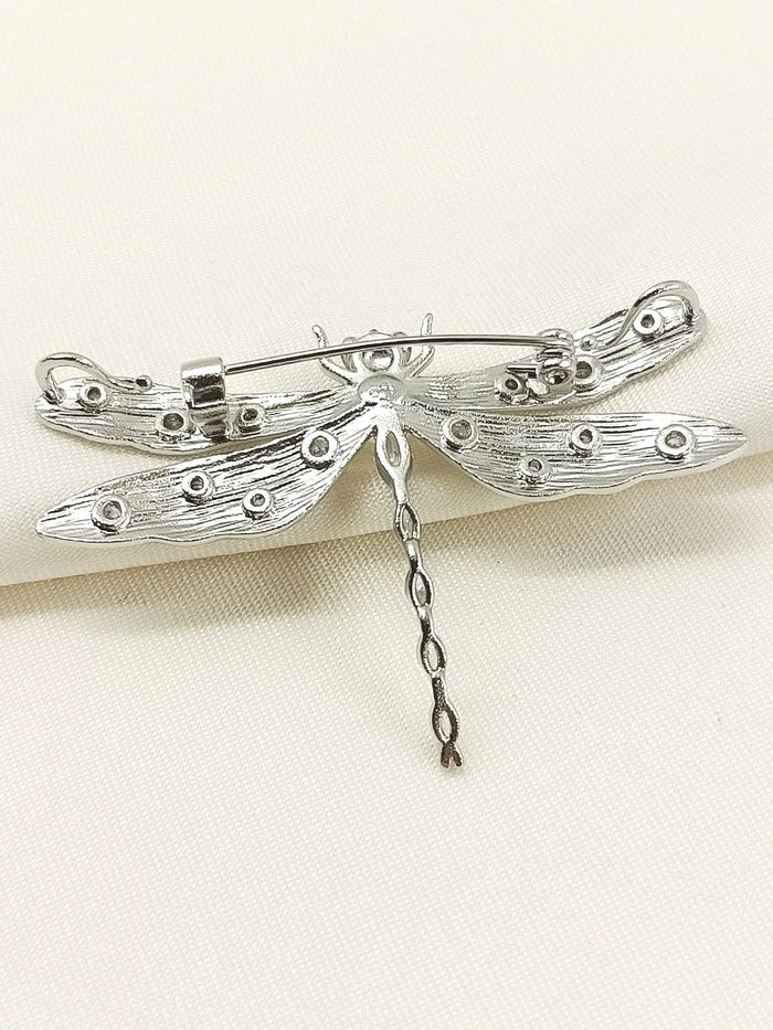 Jasmin Silver Dragonfly Brooch