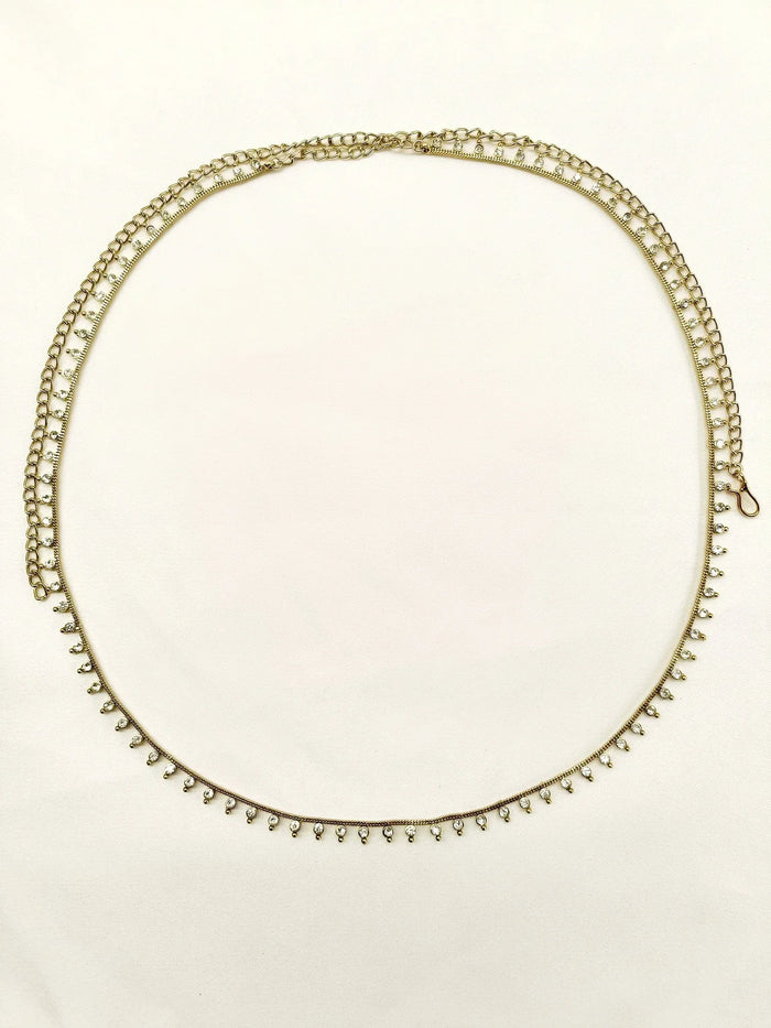 Jasvee White Waist Belt/kamar Bandh