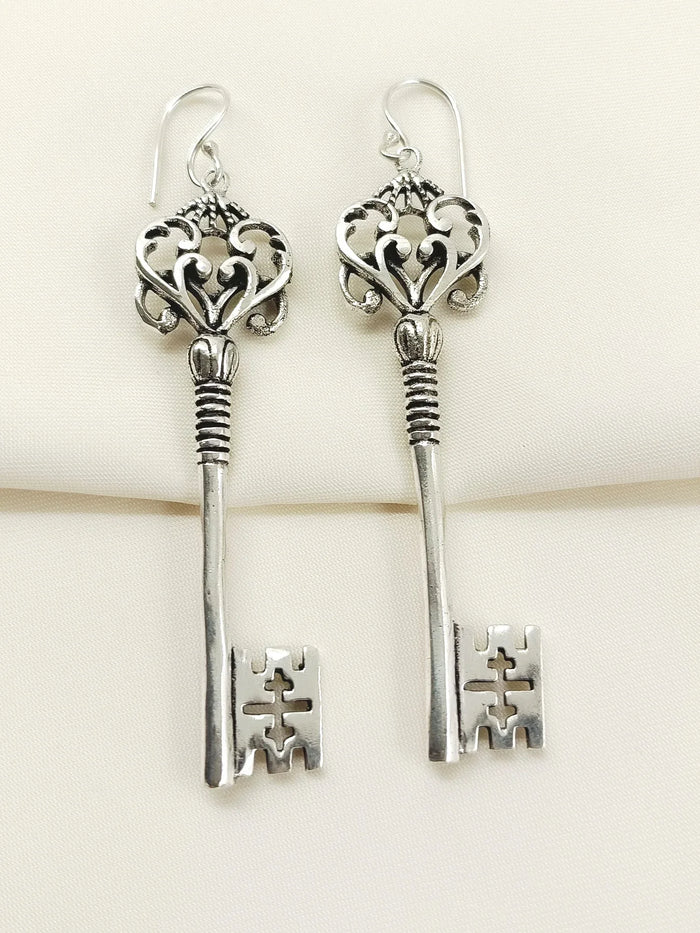 Jivanta Silver Western Earrings