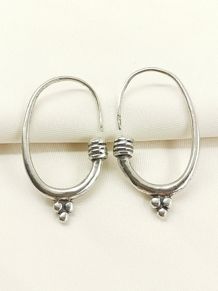 Juni Silver Western Earrings