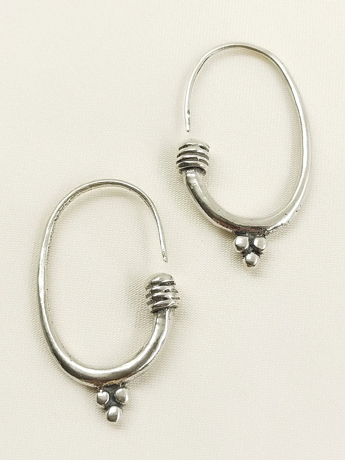Juni Silver Western Earrings