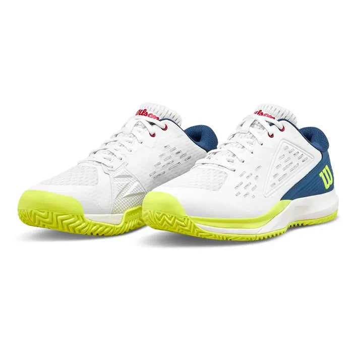 Juniors' RUSH PRO ACE Shoes Snow White and Ensign Blue