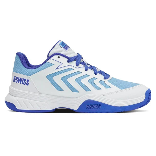 Juniors' Ultrashot Team 2 Court Shoes White and Dazzling Blue