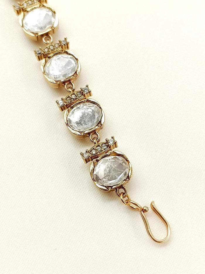 Kaya White Kundan Bracelet