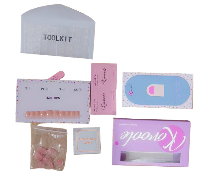 koroole nail boxes with full application kit (USA brand)