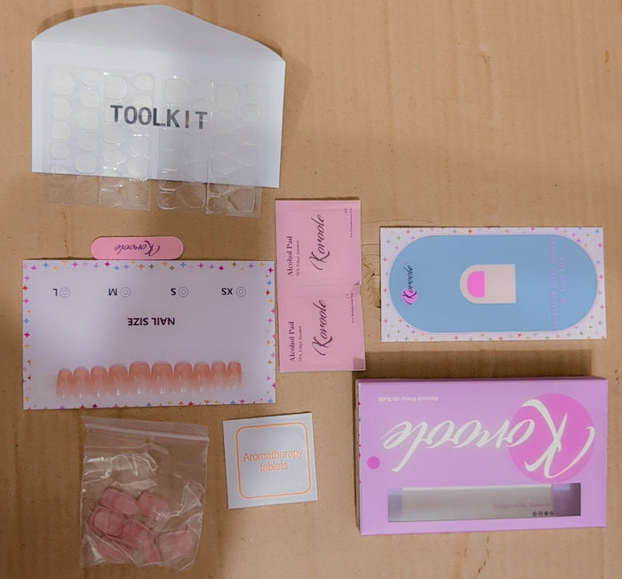 koroole nail boxes with full application kit (USA brand)